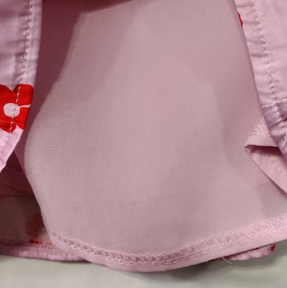 Princess Polly Polly Olton Floral Mini Skirt Women's 10 Pink Red Barbiecore 90s - Picture 10 of 12